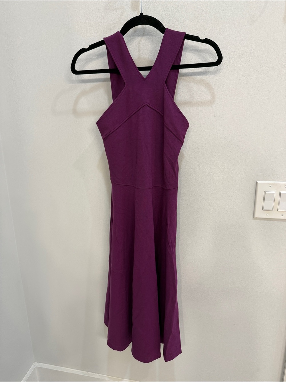 Karen Millen Plum Cross-Back Midi Dress